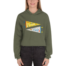 Load image into Gallery viewer, Crop Hoodie - Pennant - Colour
